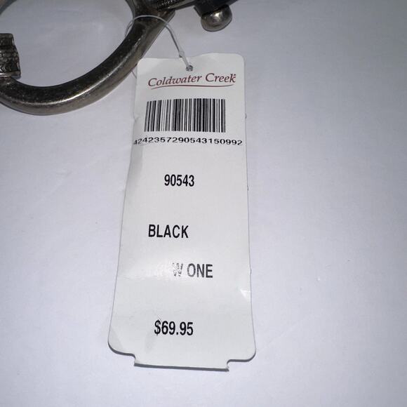 Coldwater Creek Plus Size Belt Women’s 1X/2X/3X Black Leather Adjustable NWT! - Picture 9 of 9